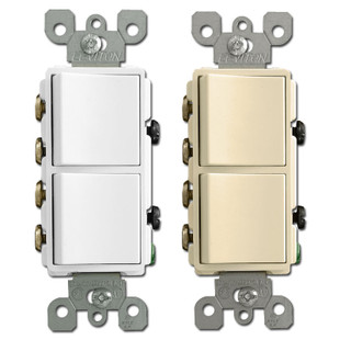 3 way stacked decora rocker switches 20a leviton 5640 stacked light switch