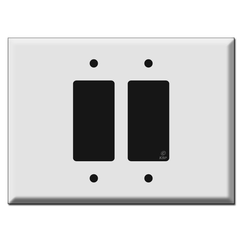 Extra Wide Oversized 2 Decora Rocker Wall Plates