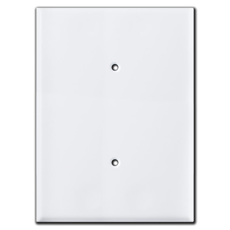 Ultra 7.5'' Jumbo 1 Blank Electrical Face Plate Covers White