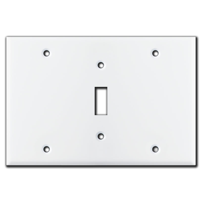 double wall plate with one switch
