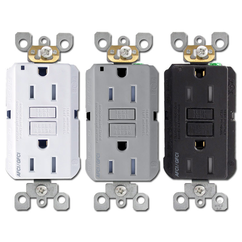 Arc Fault Ground Fault Outlets 15A TR Leviton AGTR1