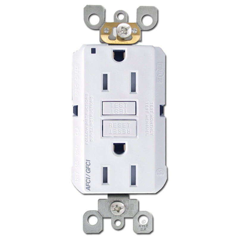 Afci Gfci Safety Outlets 15a Tr Leviton
