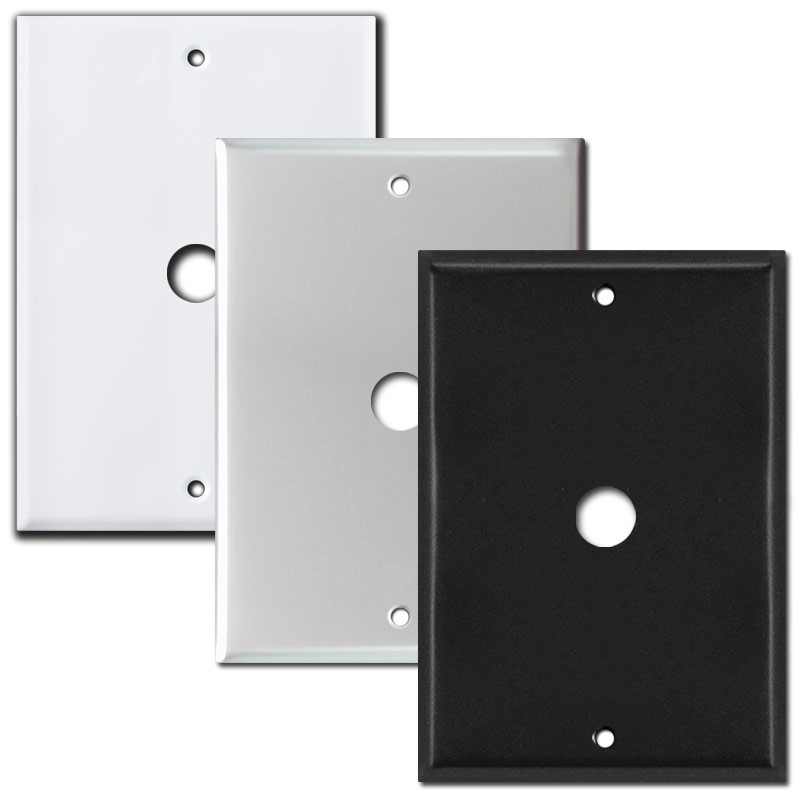 BELL ELECTRIC 2-GANG CHROME FINISH BLANK WALL PLATE 2 NOS!
