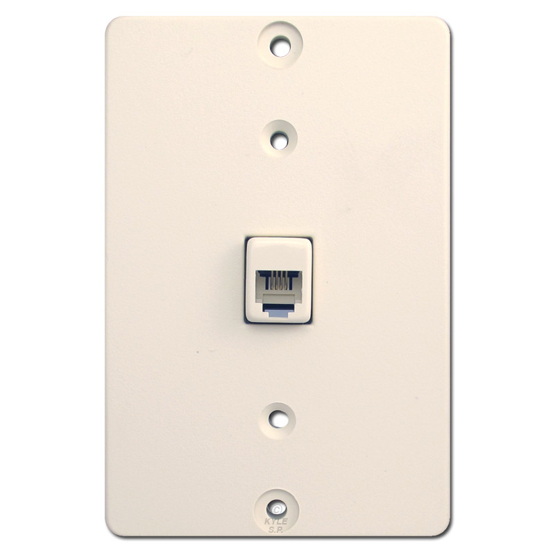 Almond 40253 Leviton Quickconnect Wall Mount Phone Jack