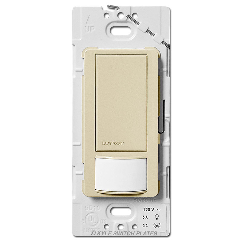 Vacancy Occupancy Sensor Switch MultiLocation Lutron Ivory