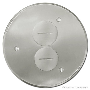 Round Recessed Floor Duplex Outlet Box Cover Kyle Switch Plates