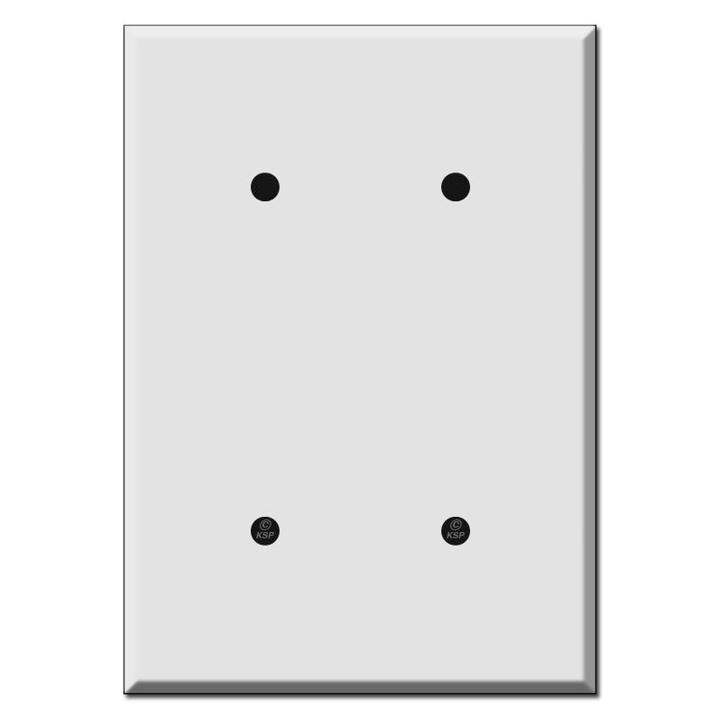 Extra Oversized 2Blank Wall Plate Covers 6.38'' Tall