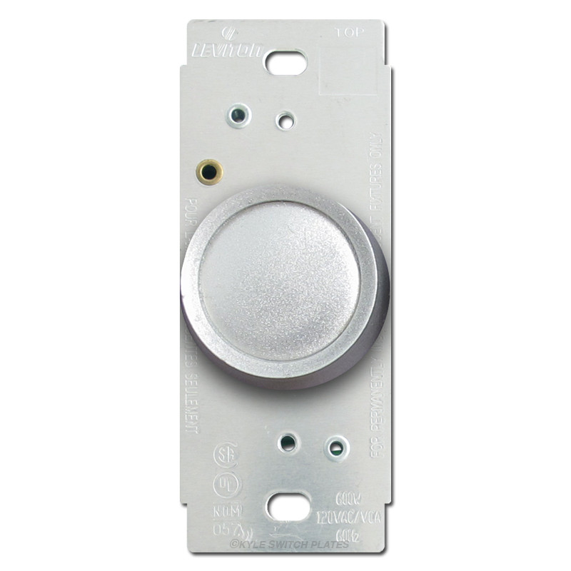 Silver Leviton Rotary Light Dimmer Switch Kyle Switch Plates
