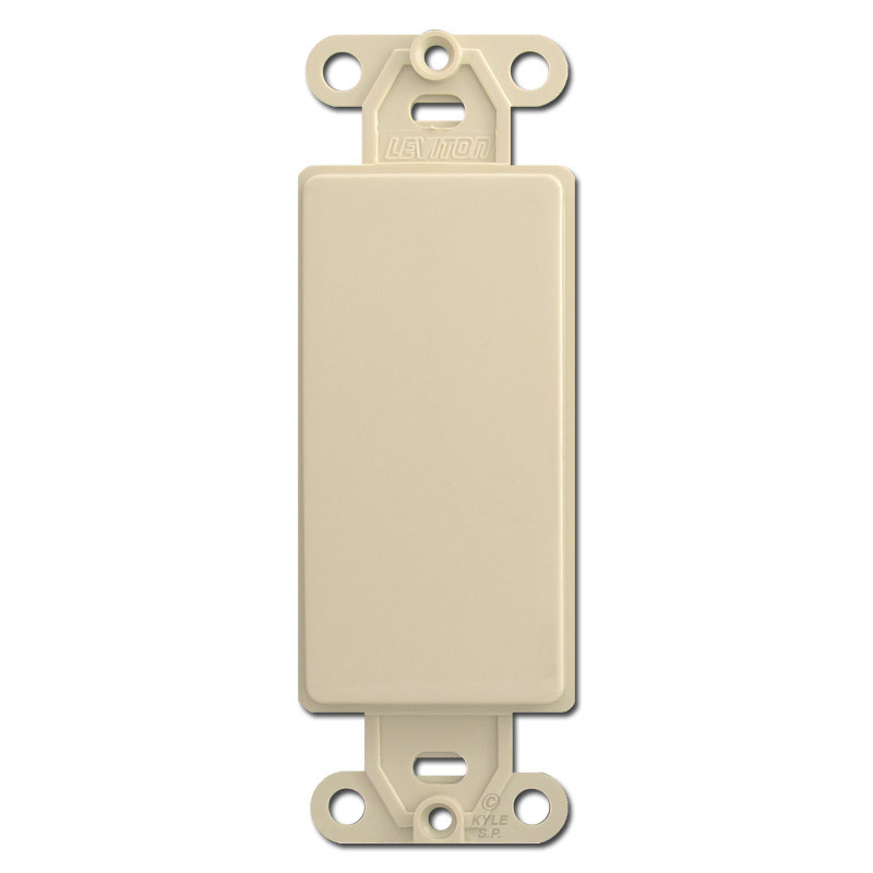 Ivory Decora to Blank Switch Plate Filler Kyle Switch Plates