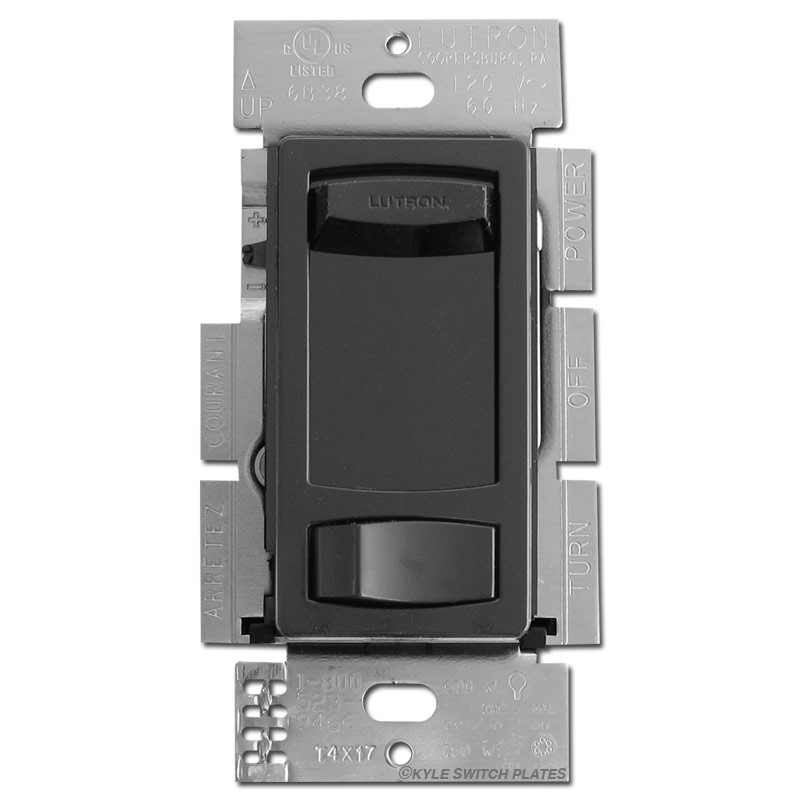 Black Skylark Slide Dimmer Switch for LED and CFL Dimming Bulbs