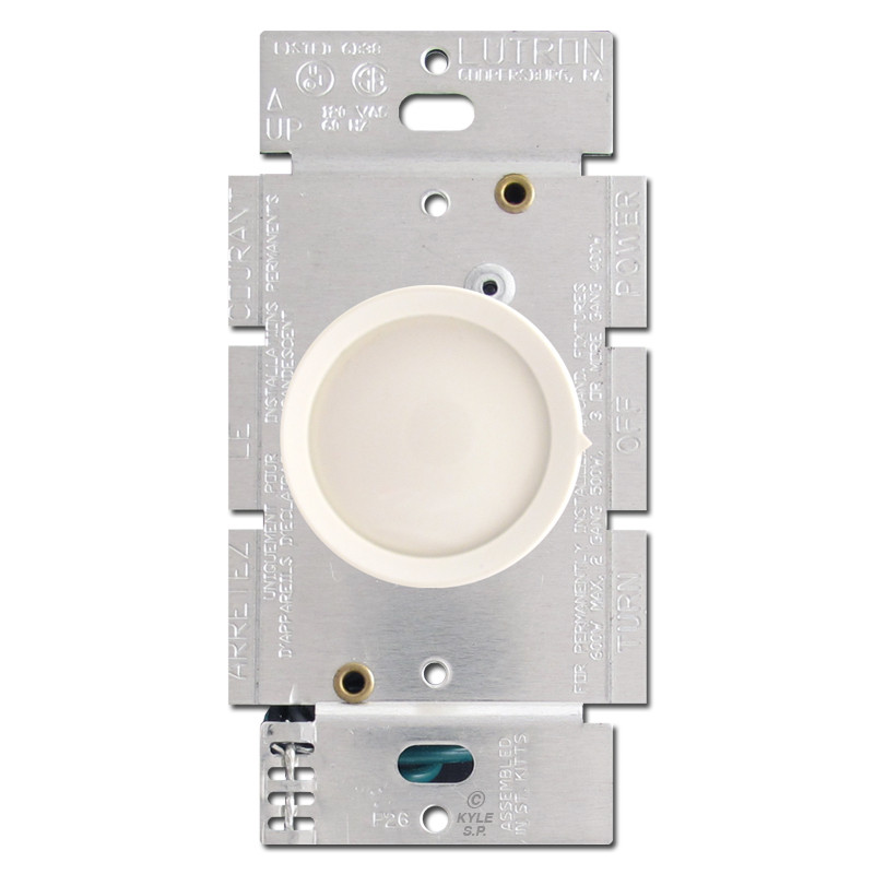 Light Almond Lutron Rotary Dimmer Switches