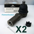 2 Set TRW ES2281R Outer Steering Tie Rod End US Made Part