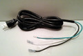 Pre-Terminated 96" 8' High Tech Replacement Power Cord 16Awg/3 Conn STJP 