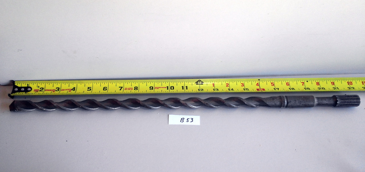 913545-6 3-Flat Rotary Hammer Drill Bit, Drill Bit Size 3/4 in