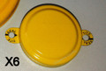 3/4" Metal Capseal Yellow Package of 6