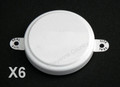 2" TITE SEAL White metal capseal Package of 6