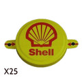 Shell 2" Metal Capseal  yellow Package of 25