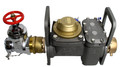 Zenner High-Performance Hydrant Meter w/Gate Valve, 
17"L, Cubic Feet, FHZP25SCF