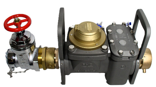 Zenner High-Performance Hydrant Meter w/Gate Valve, 
17"L, Cubic Feet, FHZP25SCF
