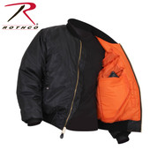 Concealed Carry MA-1 Flight Jacket - Open View