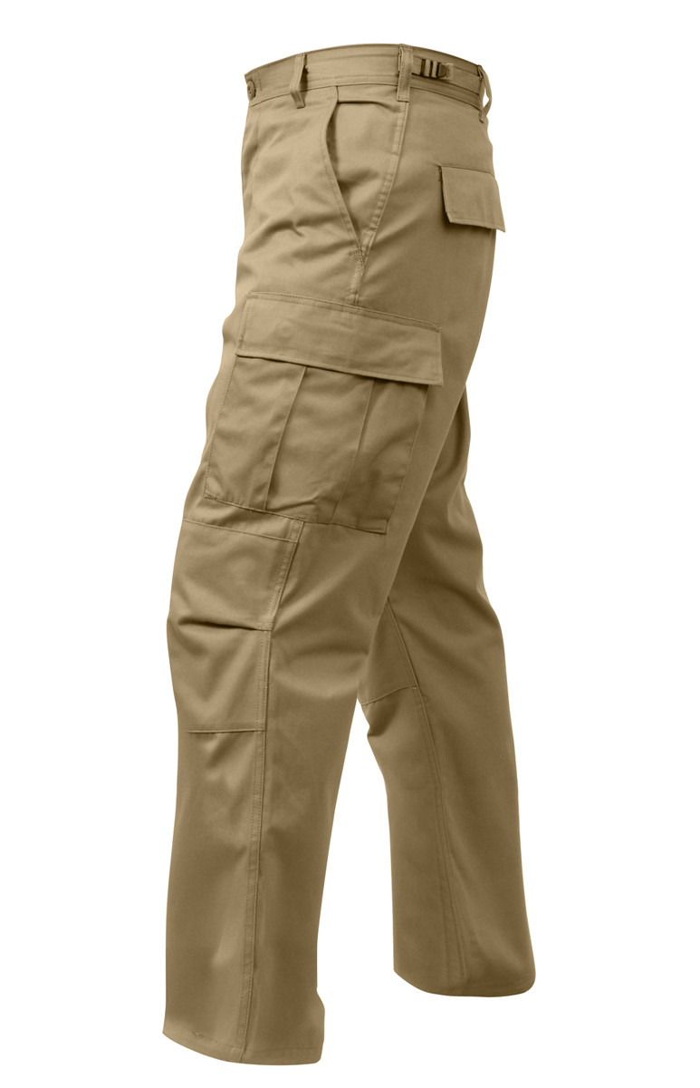 Shop Relaxed Fit Zipper Khaki BDU Pants - Fatigues Army Navy