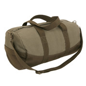 Moss Brown Canvas Duffle Gear Bag - View