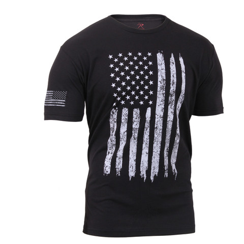 Shop Distressed US Flag T Shirts - Fatigues Army Nay