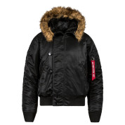Alpha Black N 2B Short Waist Parka - View