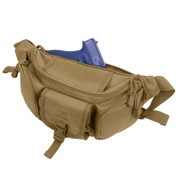 Coyote Brown Tactical Concealed Carry Waist Pack - View