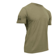 Tactical Athletic Fit T Shirt - AR 670-1 Coyote - View
