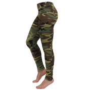 Womens Camo Workout Performance Leggings - View