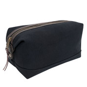 Classic Black Canvas Leather Travel Kit - View