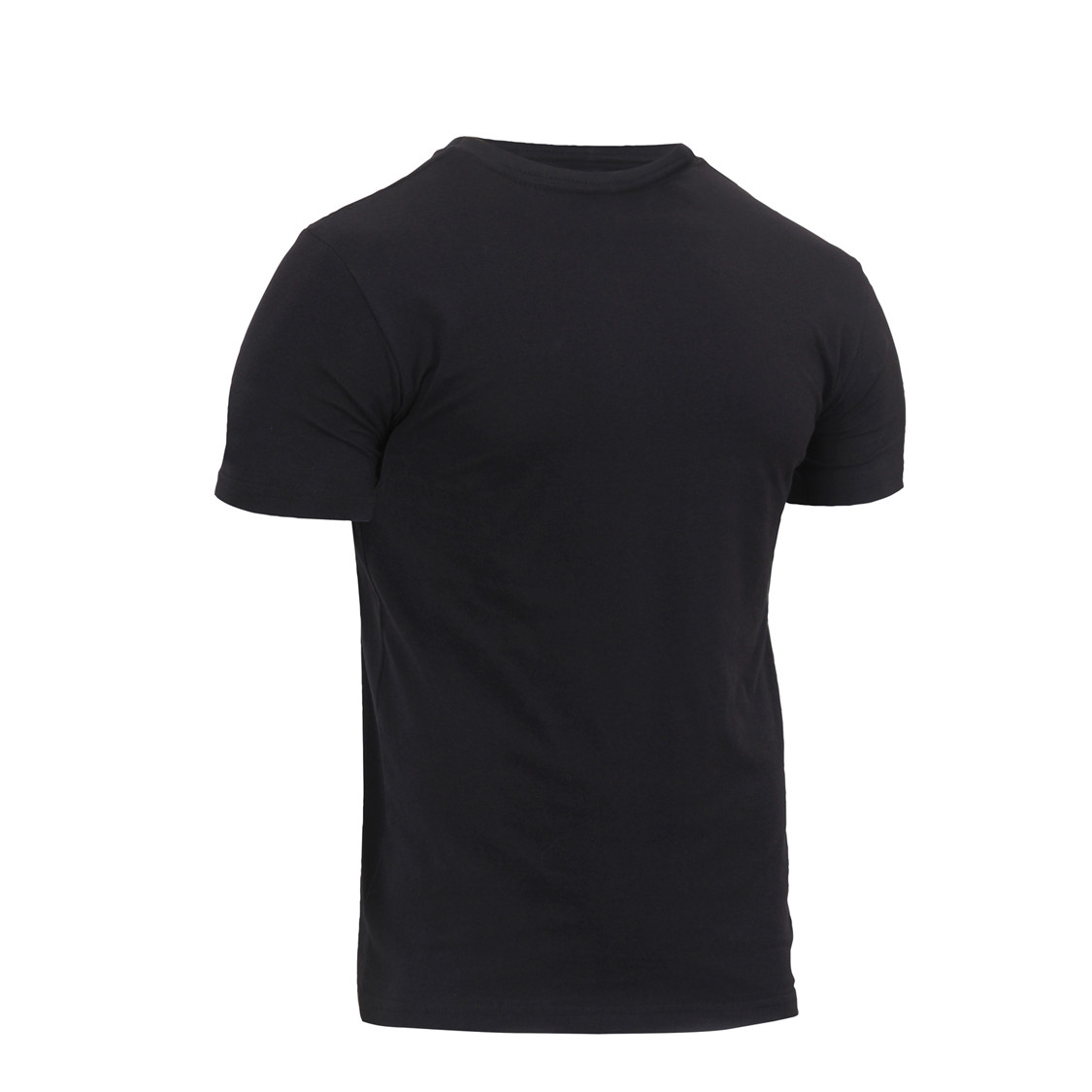 athletic fit black t shirt
