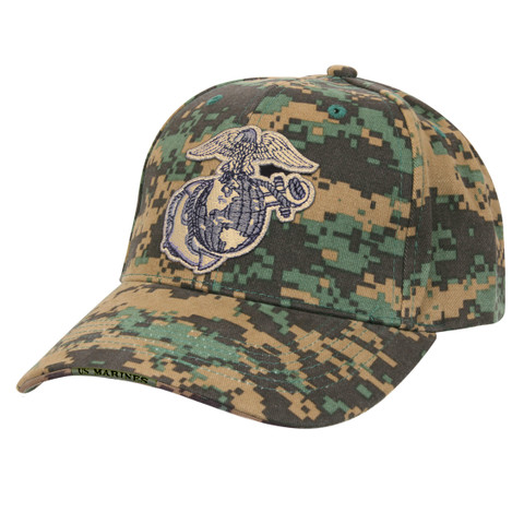 Shop MARPAT Marines Globe & Anchor Low Profile Caps - Fatigues Army Navy