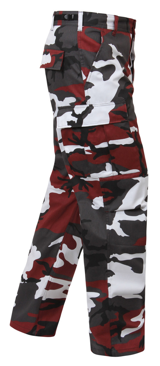 Shop Red Camo BDU Fatigue Pants Fatigues Army Navy Gear