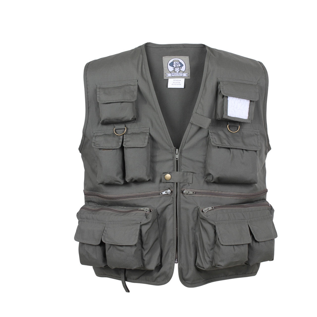 Shop Olive Drab Safari Camp Vest - Fatigues Army Navy Gear