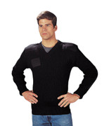 US Army V Neck Style Commando Sweater - Full View
