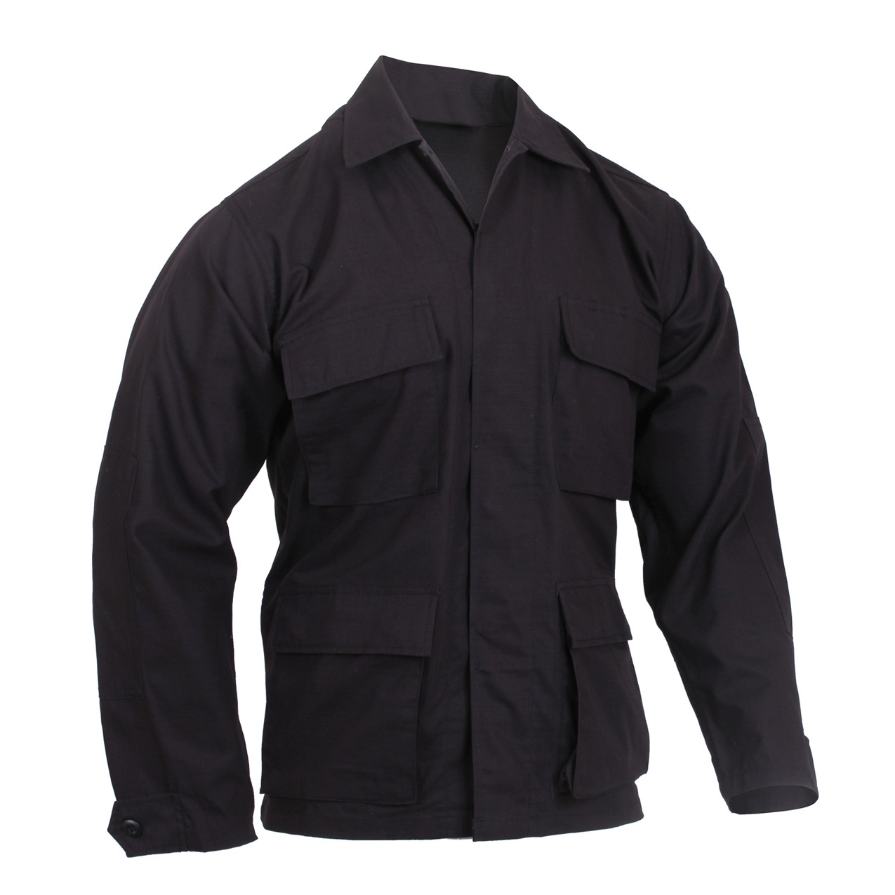 Shop Black 100 Ripstop Cotton BDU Jackets Fatigues Army Navy Gear