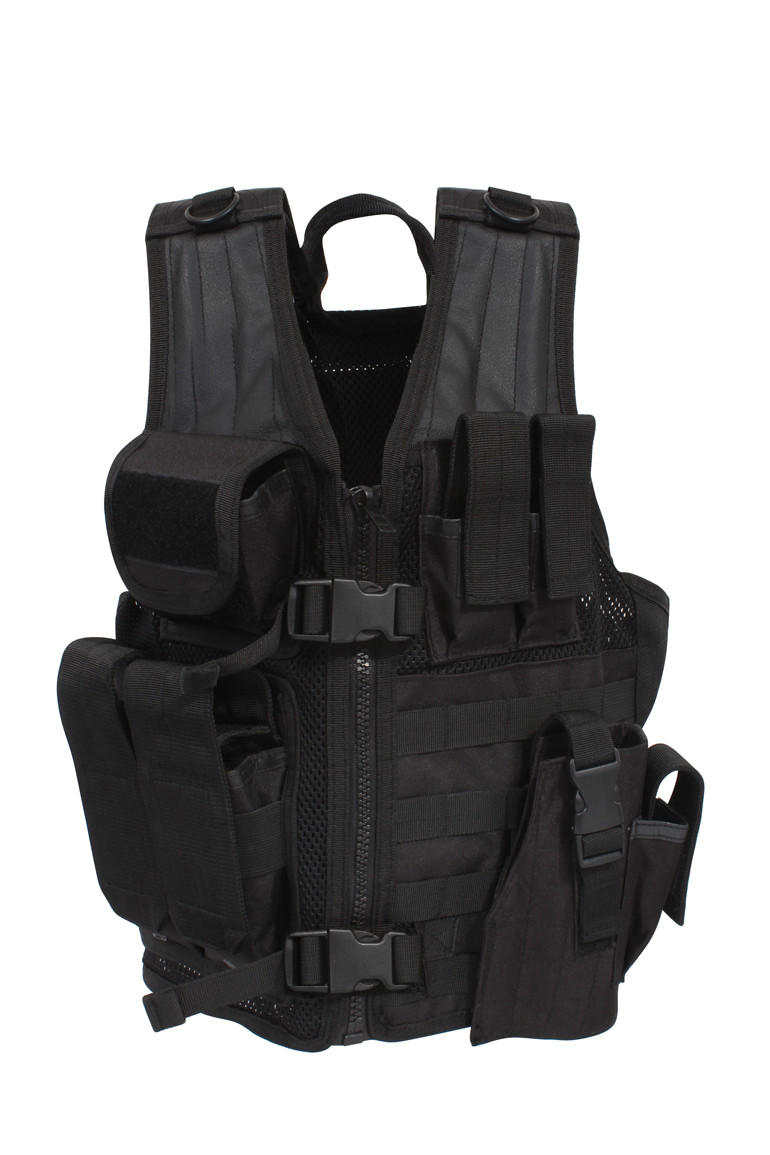 Shop Kids SWAT Tactical Cross Draw Vest - Fatigues Army Navy