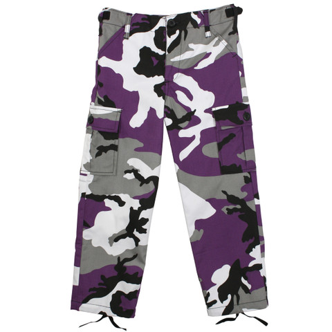 Shop Kids Purple Camo Fatigue Pants - Fatigues Army Navy Gear