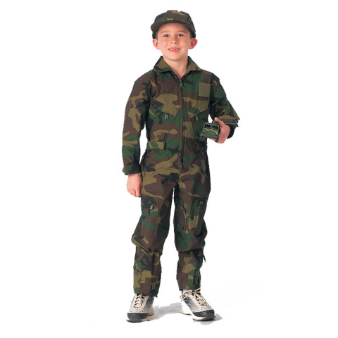 Shop Kids Camo Flight Suit - Fatigues Army Navy Gear