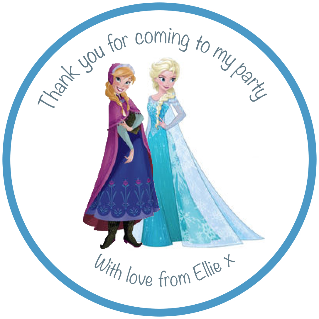 Personalised Party Stickers Party Bag Kids