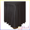 Midnight Black Table Skirt