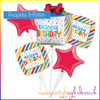 Happy Birthday Bright Balloon Bouquet