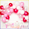Pink and White Balloon Garland Kit
