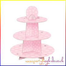 Pink Party Cup Cake Stand
