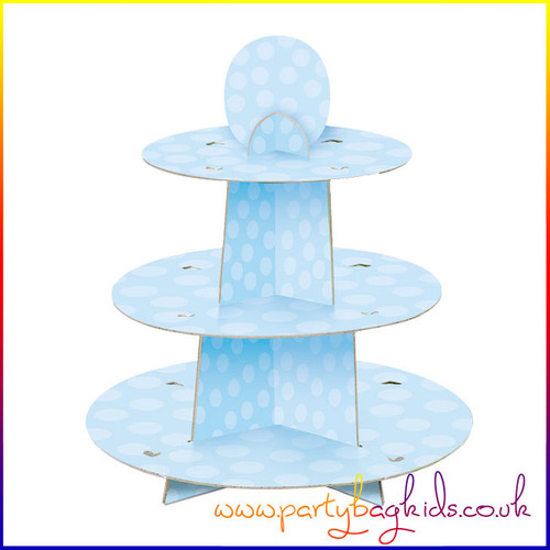 Blue Party Cup Cake Stand