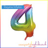 Rainbow Foil Balloon - Four