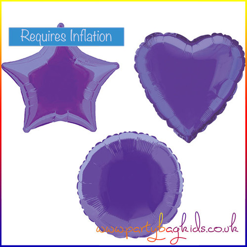 Deep Purple Foil Balloon Shapes