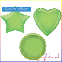 Lime Green Foil Balloon Shape Selection